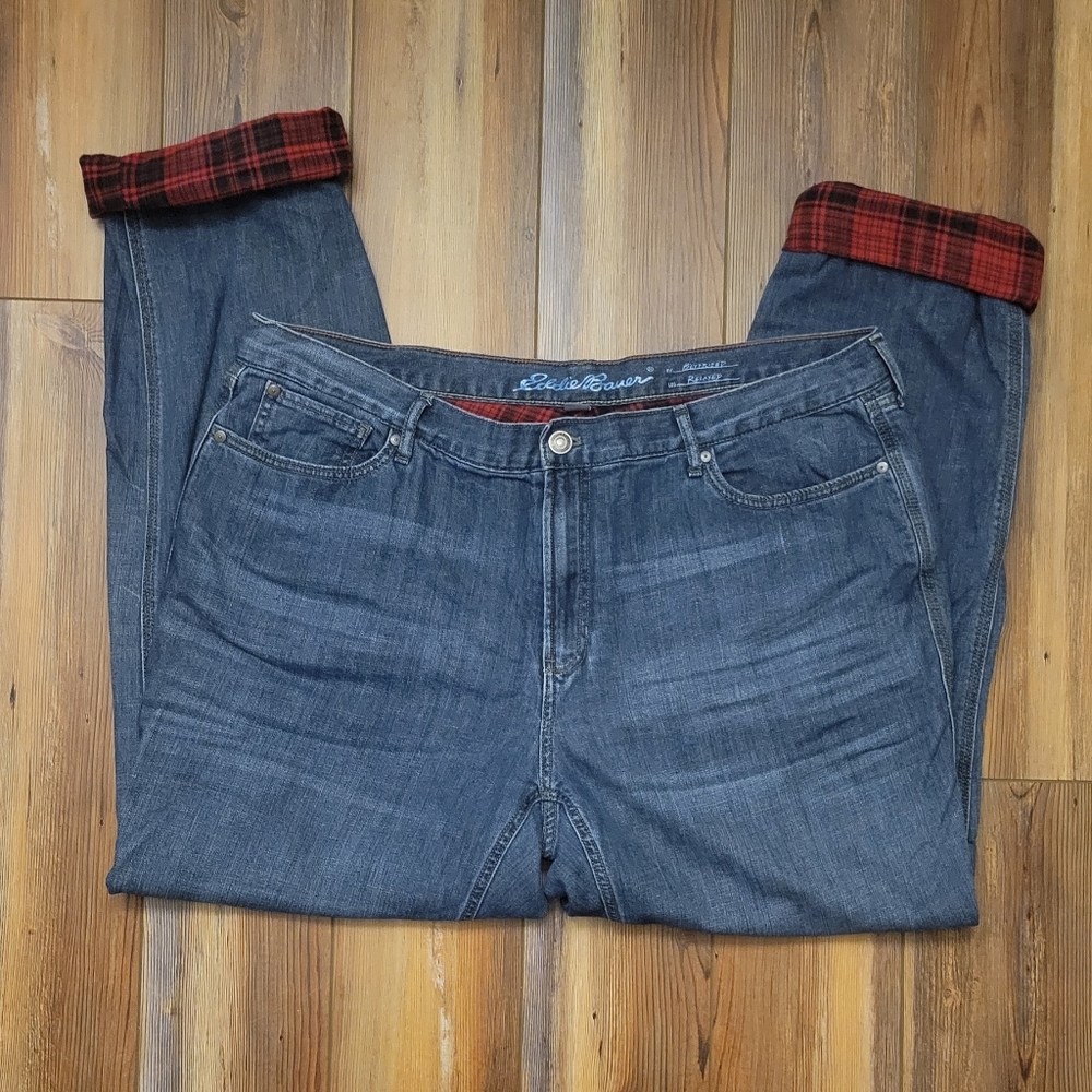 Flannel Lined Jeans - image 5